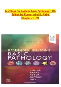 Test Bank for Robbins Basic Pathology 11th Edition by Kumar&comma; Abul K&period; Abba  Chapters 1 - 24 
