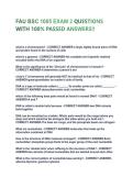 FAU BSC 1005 EXAM 2 QUESTIONS WITH 100&percnt; PASSED ANSWERS&excl;&excl;
