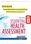 Test Bank for Essential Health Assessment 2nd Edition by Janice M &vert; Actual Exam Questions with Verified Correct Answers &vert; 100&percnt; Guaranteed Pass A&plus; Guide