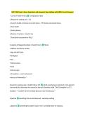 NUFT 204 Exam 1 Exam Questions and Answers&vert; New Update 