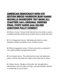 AMERICAN DEMOCRACY NOW 8TH EDITION BRIGID HARRISON JEAN HARRIS MICHELLE DEARDORFF TEST BANK ALL CHAPTERS 100&percnt; ORIGINAL VERIFIED FINAL STUDY GUIDE 2026 SOLVED QUESTIONS FULLY CORRECT