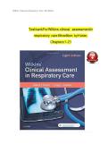 Test bank for Wilkins clinical assessment in respiratory care 8th edition by Huber&comma; Complete Guide&period;&vert;Latest 2026&period;