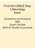 First Aid USMLE Step 1 &ndash; Neurology High-Yield Review PDF