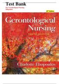 Gerontological Nursing 10th Edition Test Bank &ndash; Comprehensive NCLEX&reg; Prep & Practice Questions for Elderly Care