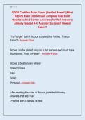 PDGA Certified Rules Exam &vert;&vert;Verified Exam&excl;&excl;&vert;&vert; Most  Recent Exam 2026 Actual Complete Real Exam  Questions And Correct Answers &lpar;Verified Answers&rpar;  Already Graded A&plus; &vert; Assured Success&excl;&excl; Newest  Exam&excl;&excl;&excl;