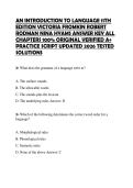 AN INTRODUCTION TO LANGUAGE 11TH EDITION VICTORIA FROMKIN ROBERT RODMAN NINA HYAMS ANSWER KEY ALL CHAPTERS 100&percnt; ORIGINAL VERIFIED A&plus; PRACTICE SCRIPT UPDATED 2026 TESTED SOLUTIONS