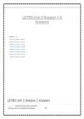 LETRS Unit 3 Session 1-8 Answers