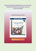 TEST BANK FOR INTERMEDIATE ACCOUNTING 7TH EDITION SPICELAND&comma; SEPE&comma; NELSON LATEST EDITION
