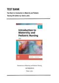 Test Bank For Introduction to Maternity and Pediatric Nursing 9th Edition BY Gloria Leifer &lpar;&rpar;&comma; 9780323826808&comma; Chapter 1-34 All Chapters with Answers and Rationals