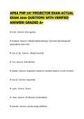 APEA FNP 597 PROJECTOR EXAM ACTUAL EXAM 2026 QUESTIONS WITH VERIFIED ANSWERS GRADED A&plus;