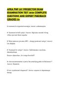 APEA FNP 597 PROJECTOR EXAM EXAMINATION TEST 2026 COMPLETE QUESTIONS AND EXPERT FEEDBACK GRADED A&plus;