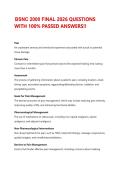 BSNC 2000 FINAL 2026 QUESTIONS WITH 100&percnt; PASSED ANSWERS&excl;&excl;