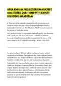 APEA FNP 597 PROJECTOR EXAM SCRIPT 2026 TESTED QUESTIONS WITH EXPERT SOLUTIONS GRADED A&plus;