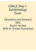 USMLE Step 1 Epidemiology &ndash; High-Yield Review & Study Guide PDF