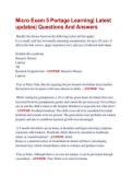 Micro Exam 5 Portage Learning&vert; Latest  updates&vert; Questions And Answers