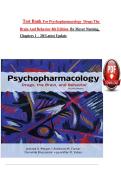 Test Bank For Psychopharmacology  Drugs The Brain And Behavior 4th Edition  By Meyer Nursing&comma; Chapters 1 &ndash; 20&vert; Latest Update