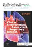 TEST BANK for Clinical Manifestations and Assessment of Respiratory Disease&comma; 9th Edition &lpar;Des Jardins&comma; 2026&rpar;&vert; Latest Version All Chapters Fully Covered