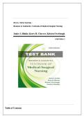 Brunner & Suddarth&rsquo;s Textbook of Medical-Surgical Nursing&comma; 16th Edition Test Bank &lpar;Hinkle&comma; Cheever & Overbaugh&rpar; &vert; Verified Q&A &vert; Latest 2025&sol;2026 Edition &vert; ISBN 9781975221157 A&plus;