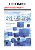 Modern Database Management Test Bank 13th Edition &vert; Hoffer&comma; Venkataraman & Topi
