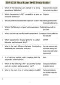 EDF 6221 Final Exam 2025 Study Guide
