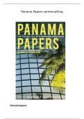 Samenvatting Panama Papers voor het vak IOS minor Financi&euml;le criminaliteit 