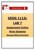 GEOG 1113L Lab 7 Assignment &lpar;2026&sol;2027&rpar; &lpar;PDF&rpar; &vert; River Systems Lab &vert; GSU