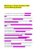 MCB Exam 3 Clicker Questions With Correct Marking Scheme