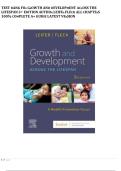 TEST BANK FOR GROWTH AND DEVELOPMENT ACROSS THE LIFESPAN 3rd  EDITION AUTHOR&colon;LEIFER FLECK ALL CHAPTERS 100&percnt; COMPLETE A&plus; GUIDE LATEST VERSION