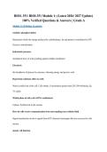 BIOL 351&sol; BIOL351 Module 1&colon; &lpar;Latest 2026&sol; 2027 Update&rpar; 100&percnt; Verified Questions & Answers &vert; Grade A