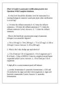 &lpar;Part 1&rpar; Grade 4 wastewater certification practice test Questions With Complete Solutions