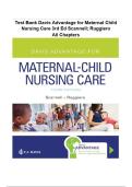 Test Bank For Davis Advantage for Maternal-Child Nursing Care 3rd Edition By Meredith Scannell &vert; &vert; 9781719640985 &vert; Chapter 1-33 &vert; Complete Questions And Answers A&plus;Test Bank For Davis Advantage for Maternal-Child Nursing Care 3rd Edition By Meredith Scanne