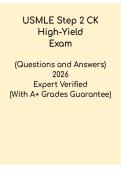 USMLE Step 2 CK High-Yield Review &ndash; Rapid Study Guide PDF