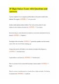 3P High Stakes Exam with Questions and Answers