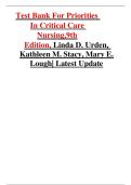 Test Bank For Priorities In Critical Care Nursing&comma;9th Edition&comma; Linda D&period; Urden&comma; Kathleen M&period; Stacy&comma; Mary E&period; Lough&vert; Latest Update