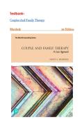 Test Bank - Couples and Family Therapy&colon; A Case Approach 1st Edition&comma; &lpar;Murdock&comma; 2021&rpar;&comma; All Chapters