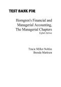 Test Bank for Horngren's Financial & Managerial Accounting&comma; The Managerial Chapters&comma; 8th Edition Tracie Miller-Nobles&comma; Brenda Mattison
