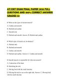 ATI EXIT EXAM FINAL PAPER 2026 FULL QUESTIONS AND 100&percnt; CORRECT ANSWERS GRADED A&plus;