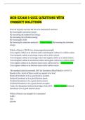 MCB Exam 3 Quiz Questions With Correct Solutions