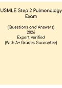 USMLE Step 2 CK Pulmonology &ndash; Clinical Review & Exam Prep PDF