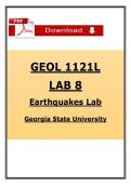 GEOL 1121L Lab 8 &lpar;2026&sol;2027&rpar; &lpar;PDF&rpar; &vert; Earthquakes Lab &vert; Georgia State University