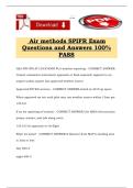 Air methods SPIFR Exam Questions and Answers 100&percnt; PASS