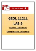 GEOL 1121L Lab 9 &lpar;2026&sol;2027&rpar; &lpar;PDF&rpar; &vert; Volcano Lab Activity &vert; Georgia State University
