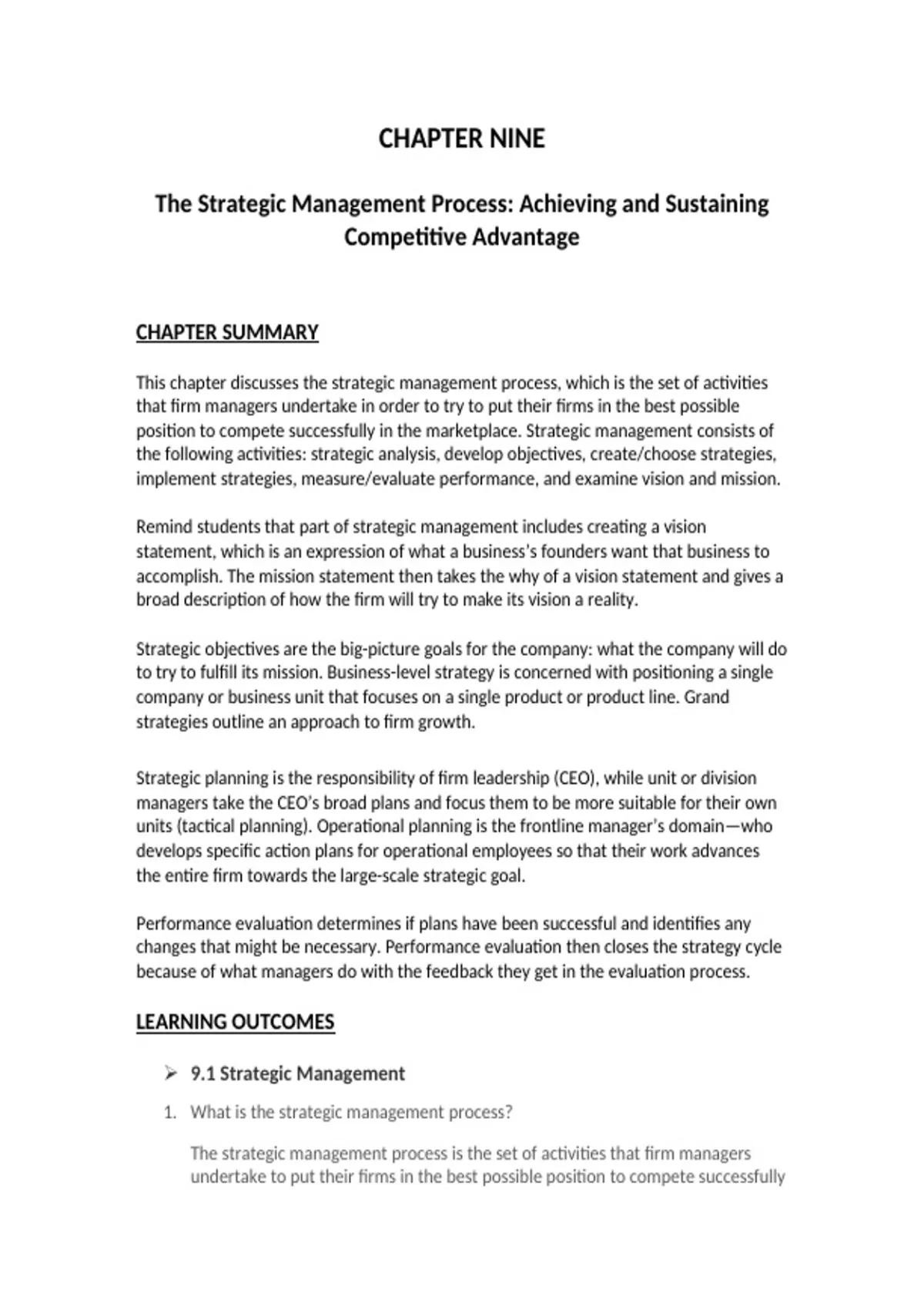 Principles of Management ISM Chapter 9 2025/ 2026 Complete Study Notes ...