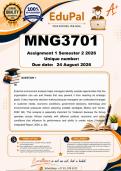 MNG3701 Assignment 1 &lpar;COMPLETE ANSWERS&rpar; Semester 2 2026 - DUE August 2026