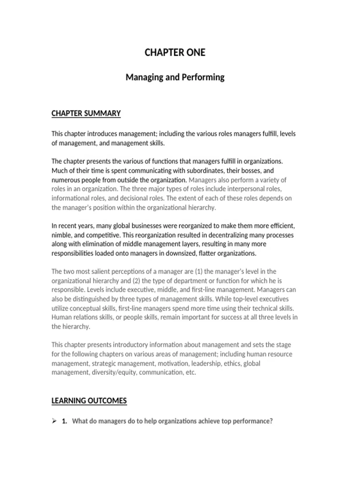 Principles of Management ISM Chapter 1 2025/ 2026 Complete Study Notes ...