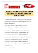 AIRMETHODS PRE-HIRE EXAM QUESTIONS AND ANSWERS 100&percnt; PASS