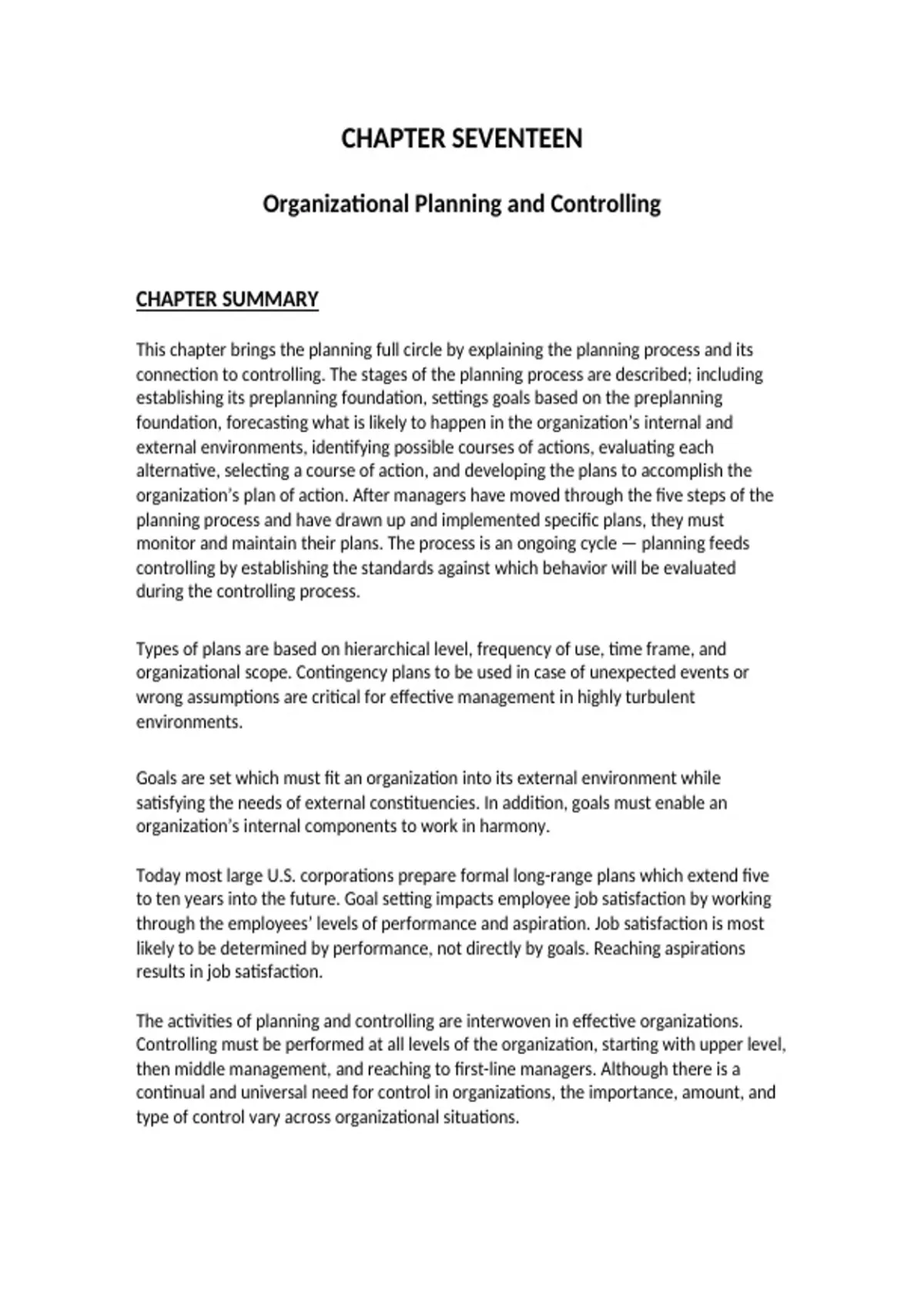 Principles of Management ISM Chapter 17 2025/ 2026 Complete Study Notes ...