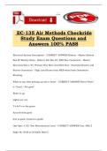 EC-135 Air Methods Checkride Study Exam Questions and Answers 100&percnt; PASS