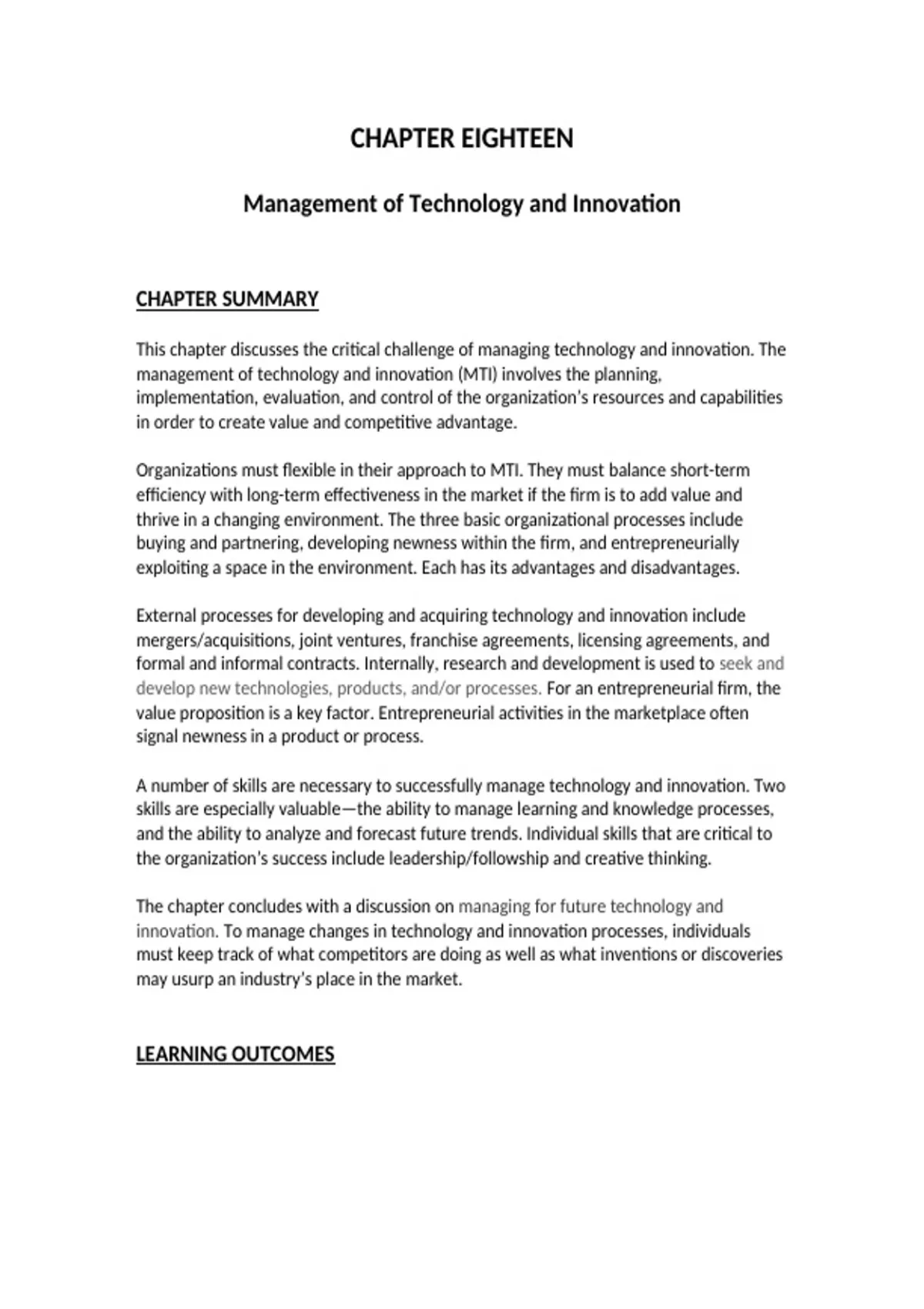 Principles of Management ISM Chapter 18 2025/ 2026 Complete Study Notes ...