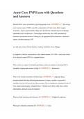 Acute Care PNP Exam with Questions and Answers